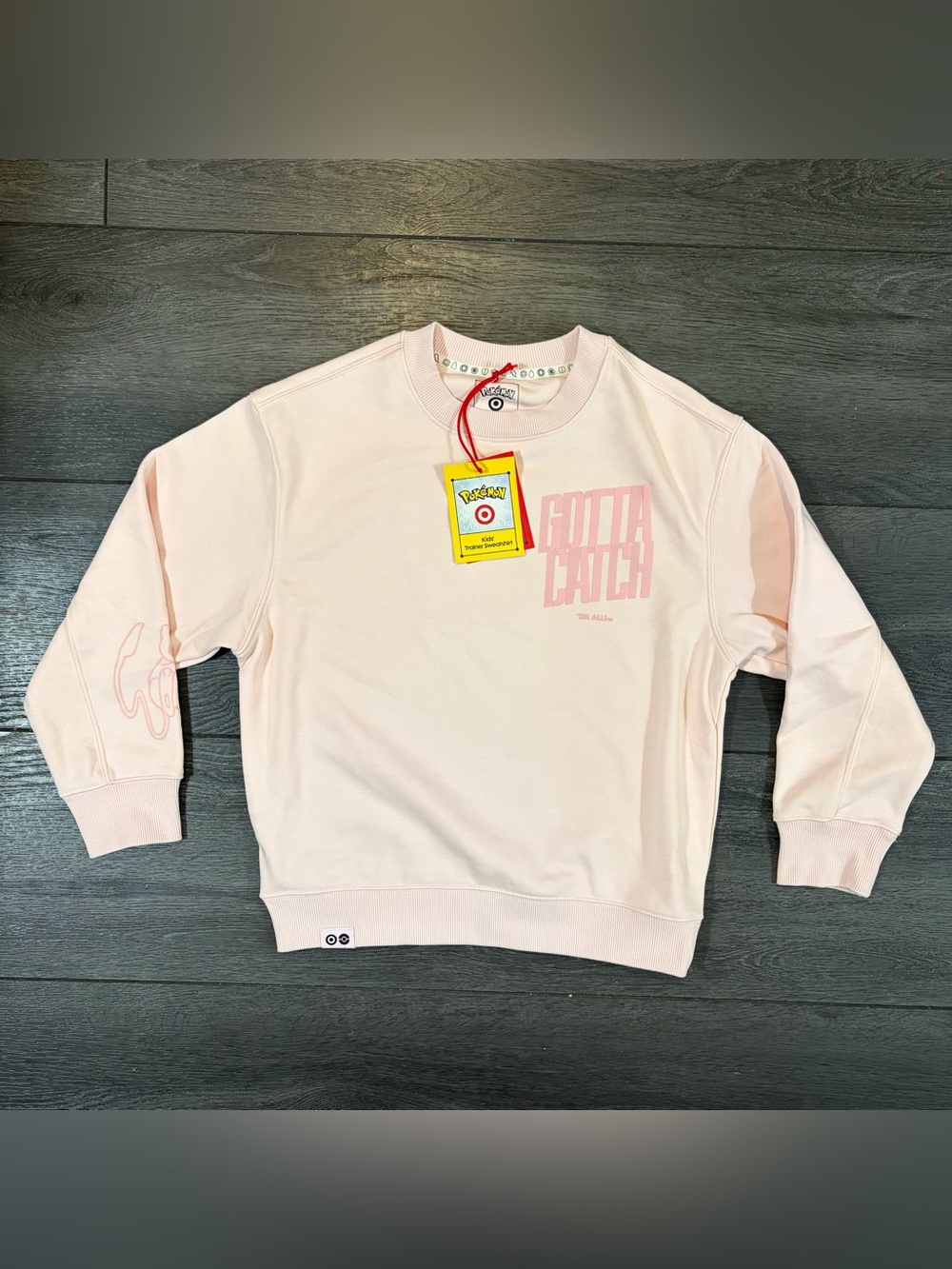 Pokémon x Target Limited Pink Mew Crewneck Fleece Pullover Sweatshirt Kid’s M